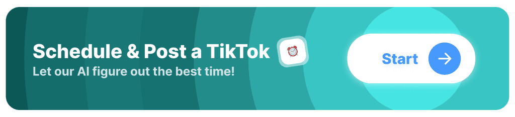 CTA: Schedule & Post a TikTok button