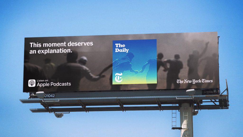 Billboard of "The Daily" podcast