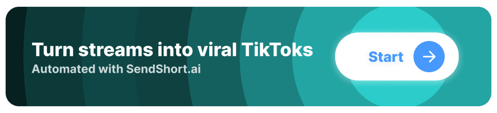 CTA Button: Create short TikTok Clips from Live Streams