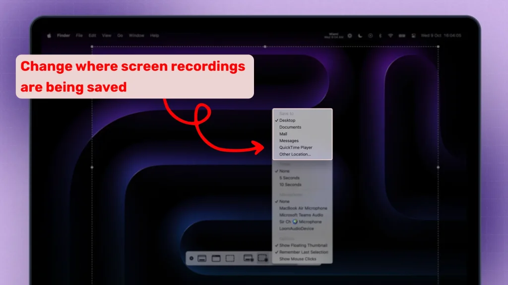 How To Change Screen Record Location using a Mac computer