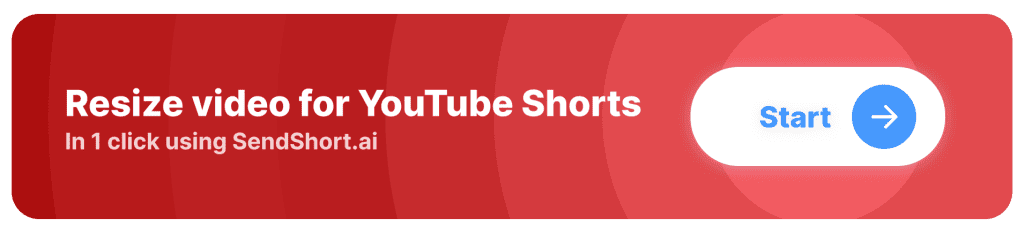 Resize video for YouTube Shorts: CTA Button