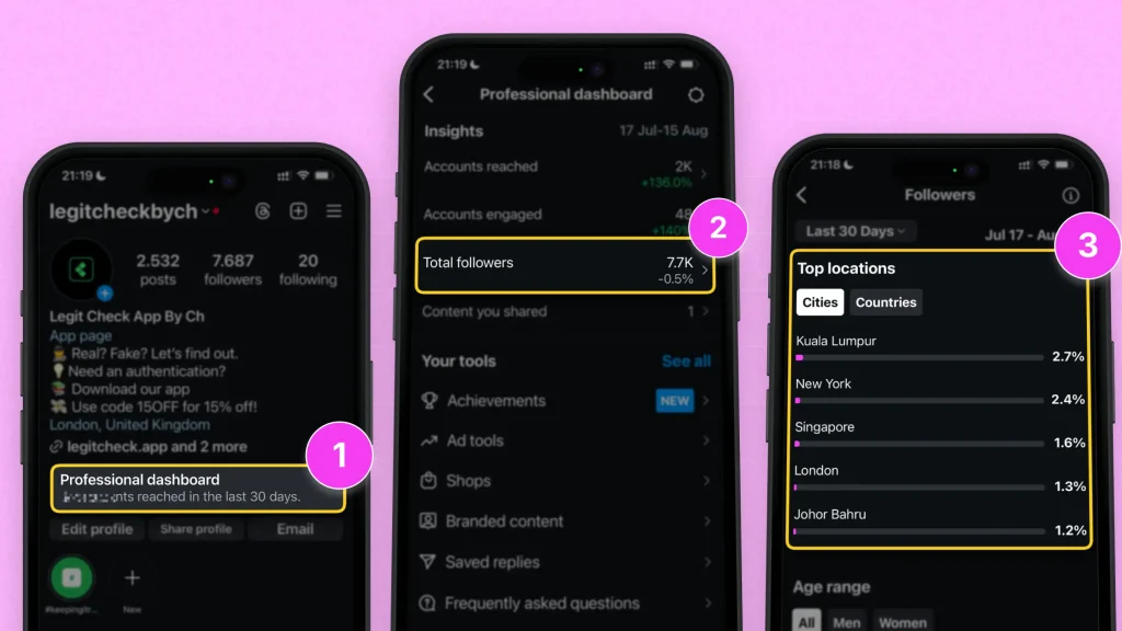 How to see audience insights on Instagram