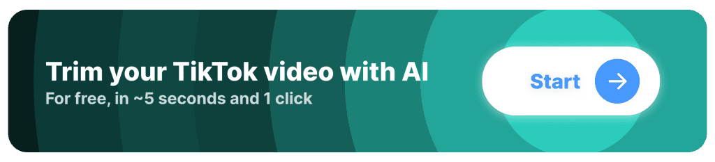 CTA: Trim your TikTok Video with AI (Button)