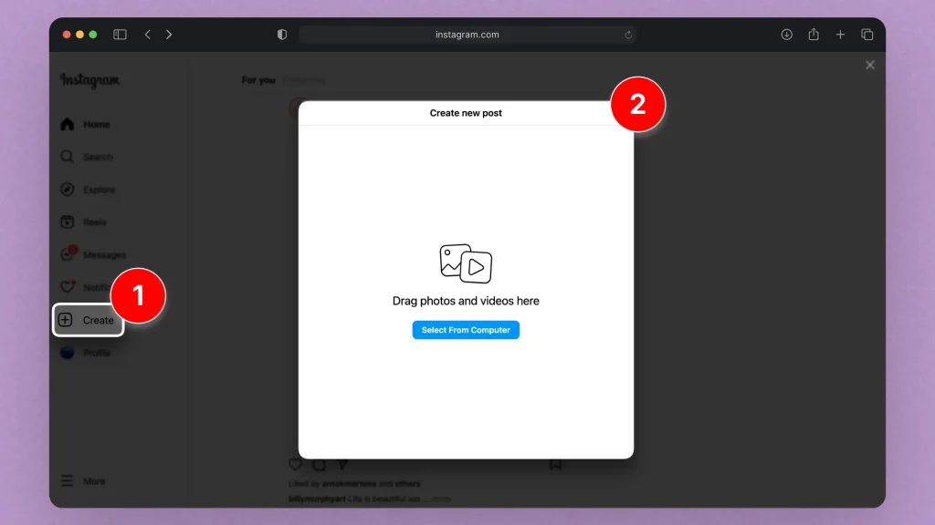 How to post Instagram Reels on PC