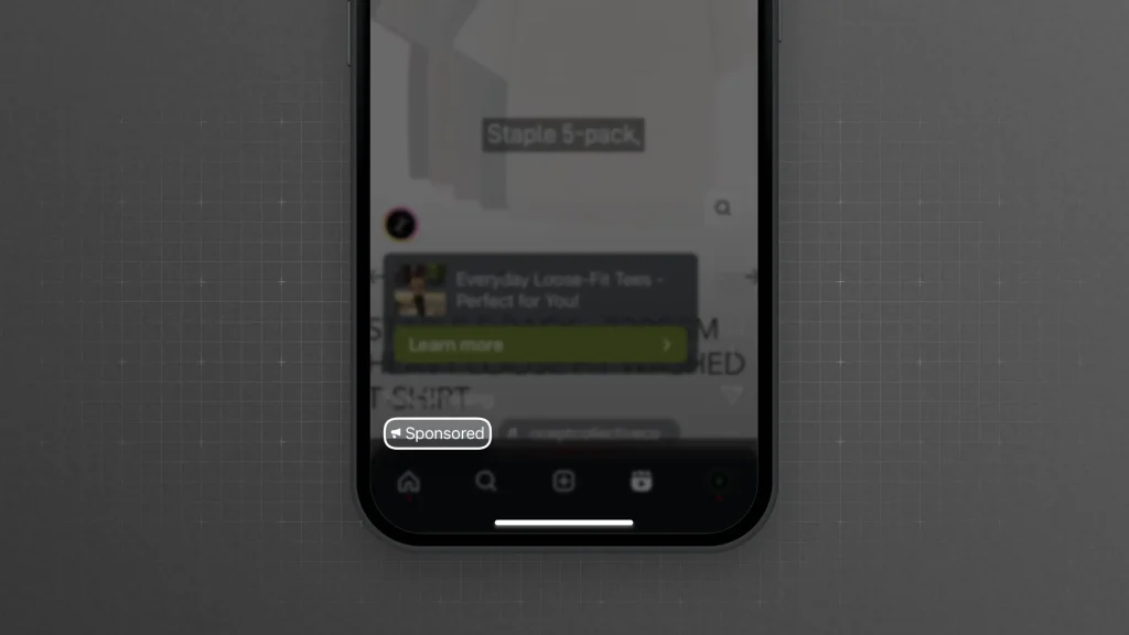 Highlighting that an Instagram Reel is a sponsored post