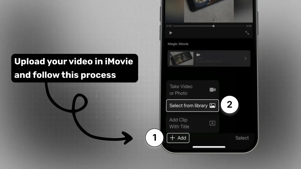 How to add a photo to a video in iMovie