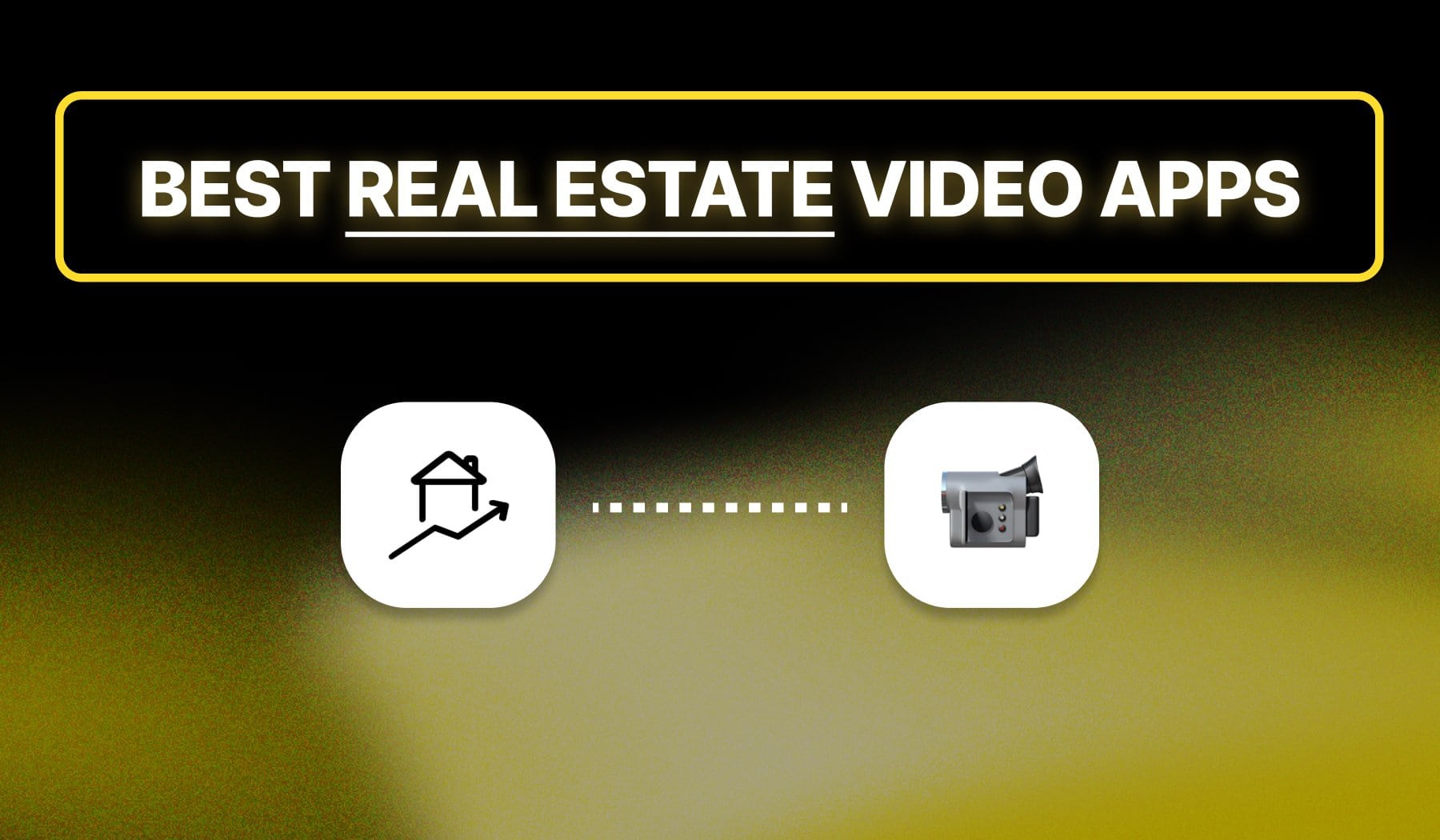 Real estate icon and Apple video emoji