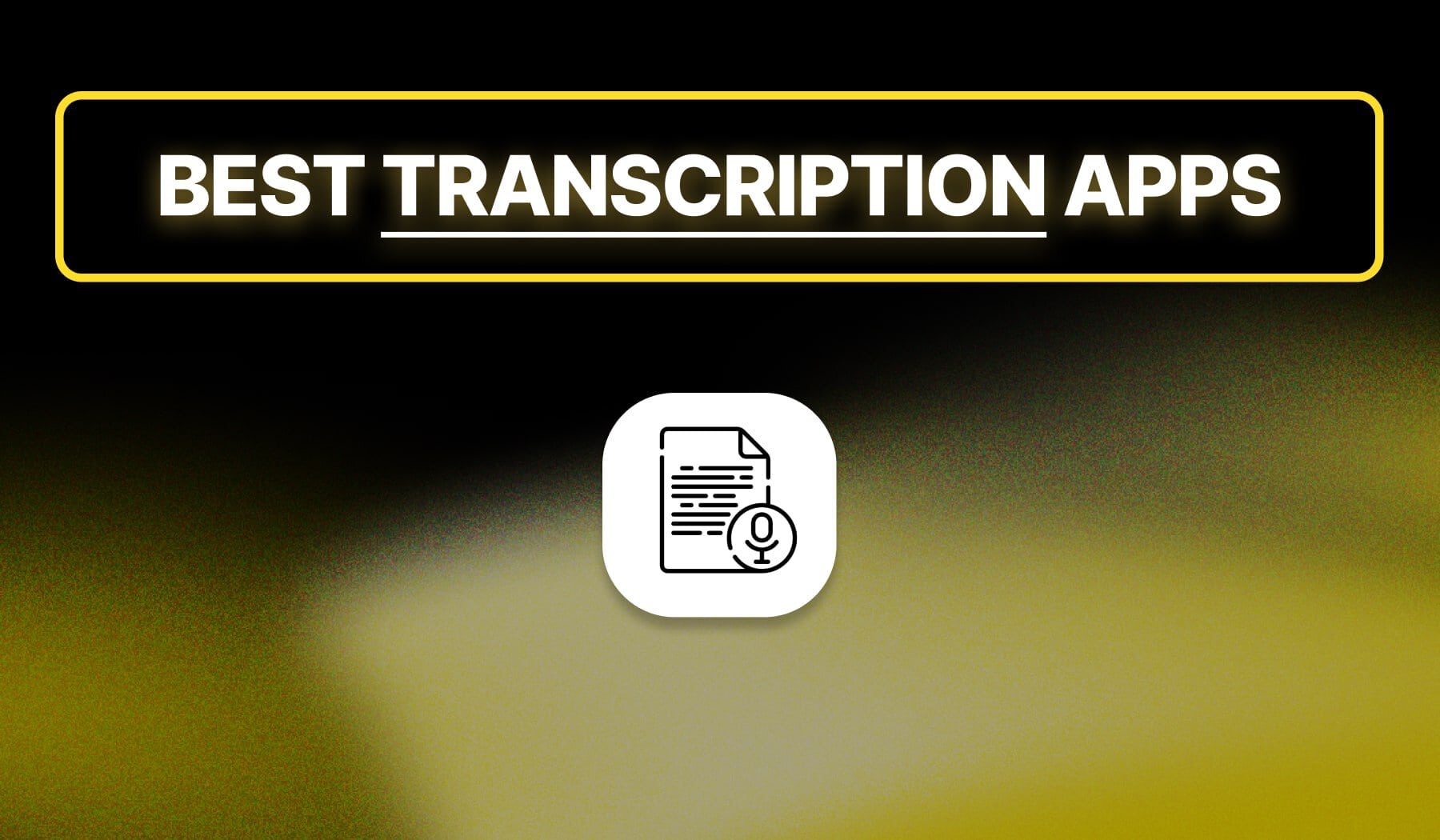 Transcription icon - microphone next to a piece of paper filled with text