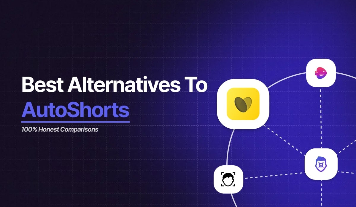 Logos of the top 3 alternatives to AutoShorts.ai