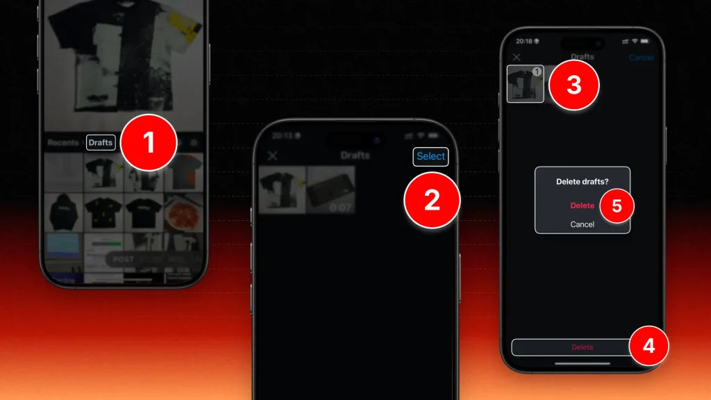 How to delete drafts on Instagram