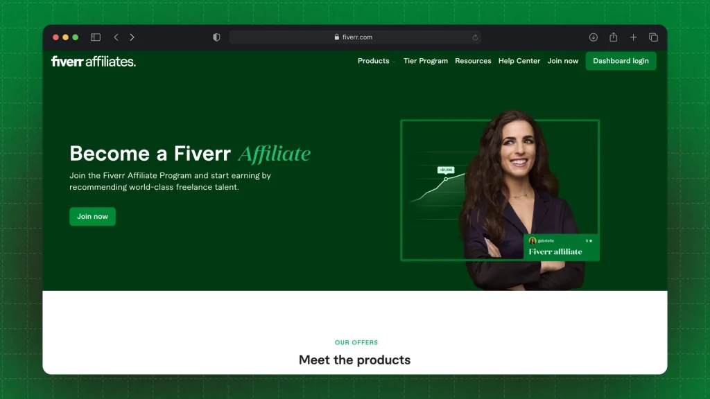 Fiverr's affiliate program