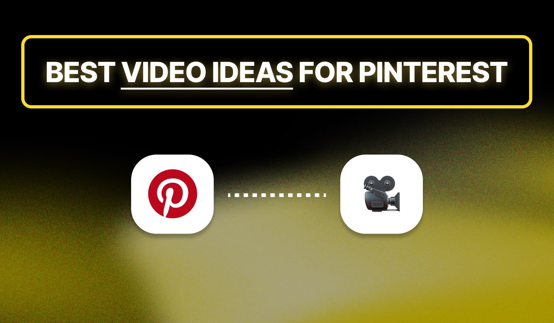 Pinterest logo and video camera emoji