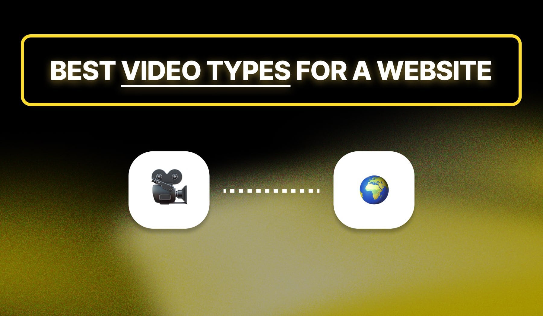 Video camera emoji and Earth emoji