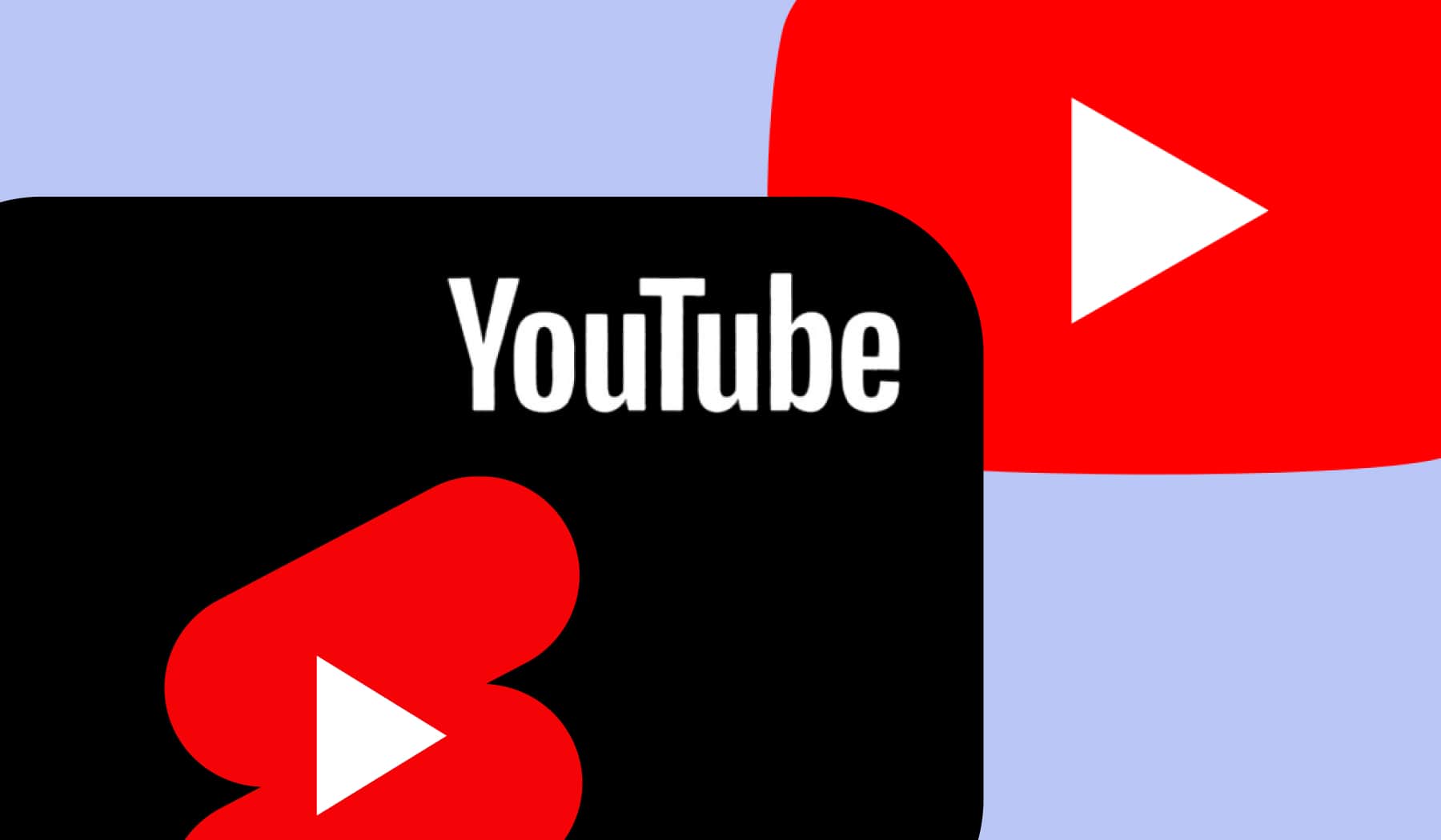 YouTube and YouTube Shorts icons