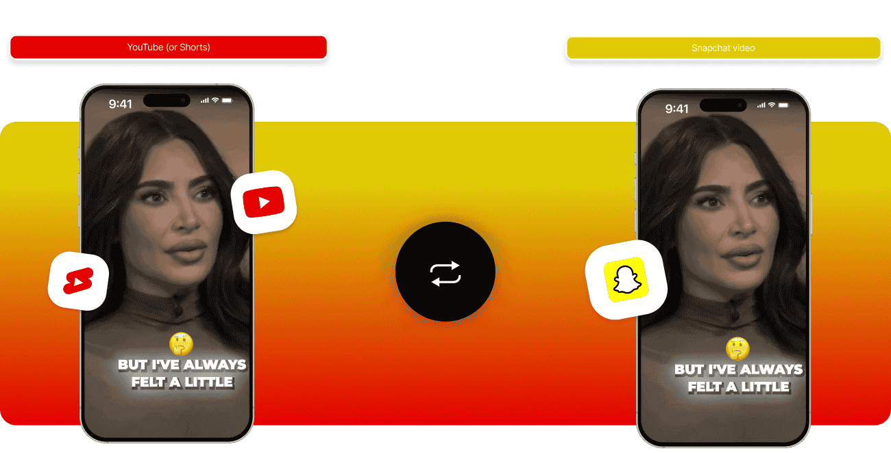 Convert a YouTube video to Snapchat